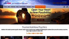 What Asknow.com website looked like in 2024 (1 year ago)