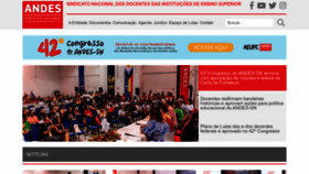 What Andes.org.br website looks like in 2024 