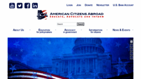 What Americansabroad.org website looks like in 2024 