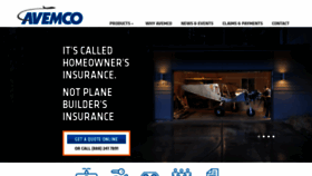 What Avemco.com website looks like in 2024 