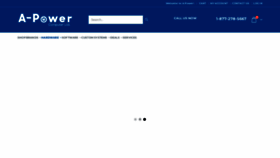 What A-power.com website looks like in 2024 