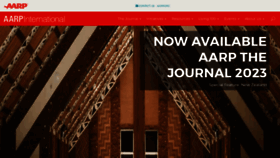 What Aarpinternational.org website looks like in 2024 