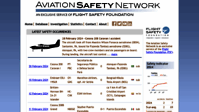 What Aviation-safety.net website looks like in 2024 
