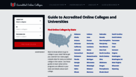 What Accreditedonlinecolleges.org website looks like in 2024 