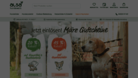 What Alsa-hundewelt.de website looks like in 2024 