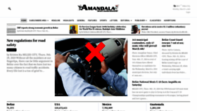 What Amandala.com.bz website looks like in 2024 