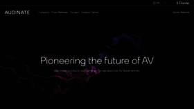What Audinate.com website looks like in 2024 