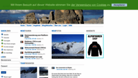 What Alpintouren.com website looked like in 2024 (1 year ago)