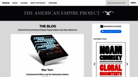 What Americanempireproject.com website looks like in 2024 