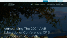 What Aab.org website looks like in 2024 