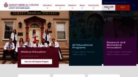 What Amc.edu website looks like in 2024 