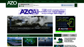 What Azocleantech.com website looks like in 2024 