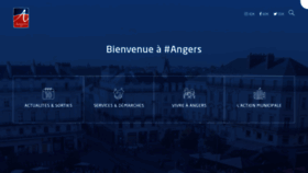 What Angers.fr website looks like in 2024 