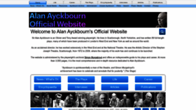 What Alanayckbourn.net website looks like in 2024 