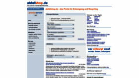 What Abfallshop.de website looks like in 2024 