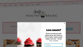 What Amyshealthybaking.com website looks like in 2024 
