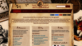What Alice-in-wonderland.net website looks like in 2024 