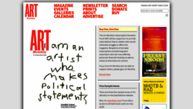 What Artmonthly.co.uk website looks like in 2024 