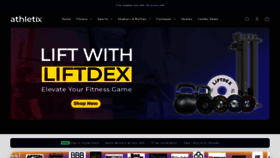What Athletix.ae website looked like in 2024 (1 year ago)