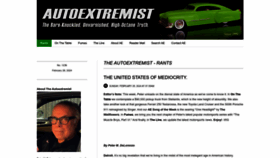 What Autoextremist.com website looks like in 2024 