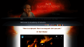 What Academy-advaita.com website looks like in 2024 
