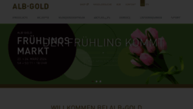 What Alb-gold.de website looks like in 2024 