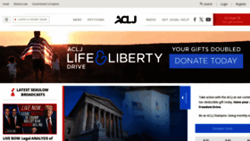 What Aclj.org website looks like in 2024 