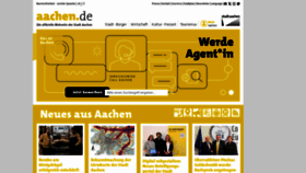What Aachen.de website looked like in 2024 (1 year ago)
