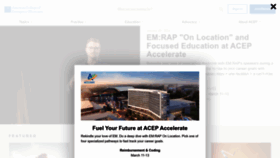 What Acep.org website looks like in 2024 
