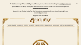 What Apothekenyc.com website looks like in 2024 