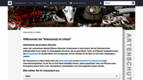 What Artenschutz-online.de website looks like in 2024 