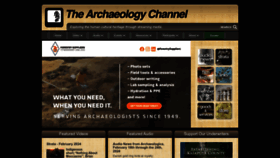 What Archaeologychannel.org website looks like in 2024 