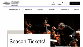 What Austinsymphony.org website looks like in 2024 