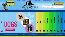 What Animalden.com website looks like in 2024 