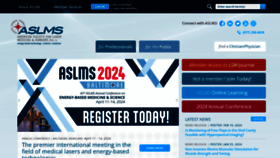 What Aslms.org website looks like in 2024 