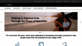 What Abbottnutrition.com website looks like in 2024 