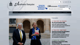 What Academie-francaise.fr website looks like in 2024 