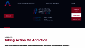 What Actiononaddiction.org.uk website looks like in 2024 