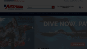 What Americandivingsupply.com website looks like in 2024 