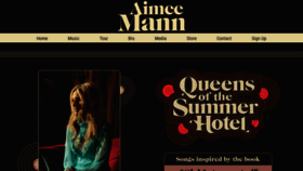 What Aimeemann.com website looks like in 2024 
