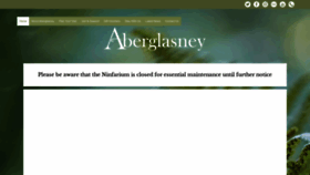 What Aberglasney.org website looks like in 2024 