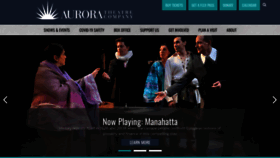 What Auroratheatre.org website looked like in 2024 (1 year ago)