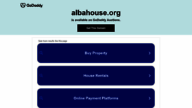What Albahouse.org website looks like in 2024 
