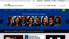 What Amstat.org website looks like in 2024 