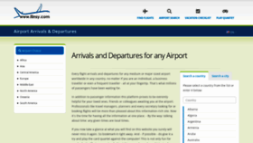 What Airport-arrivals-departures.com website looks like in 2024 