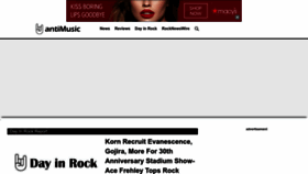 What Antimusic.com website looks like in 2024 