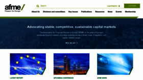What Afme.eu website looks like in 2024 