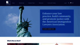 What Aila.org website looks like in 2024 