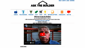 What Askthebuilder.com website looks like in 2024 
