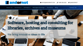 What Andornot.com website looked like in 2024 (1 year ago)